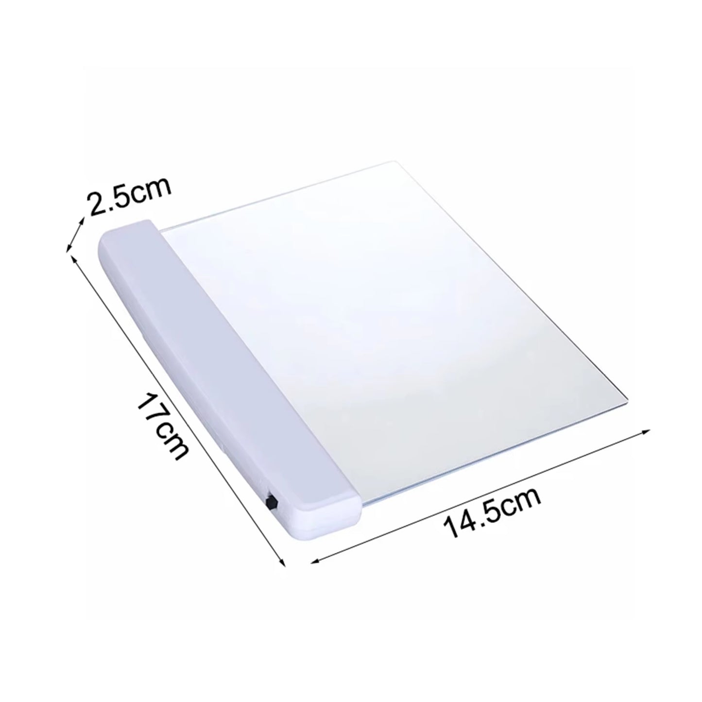 1/2Pc LED Flat Panel Night Vision Reading Light Eye Caring Flat Plate Panel Bookmark Light for Car Travel Portable Study Tools
